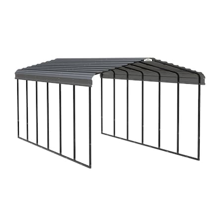 Arrow Storage Products Carport, 12 ft. x 29 ft. x 9 ft. Charcoal CPHC122909
